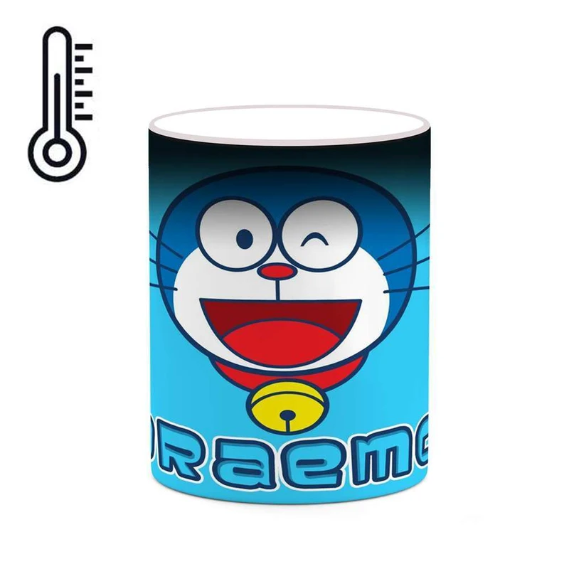 ماگ حرارتی کاکتی مدل کارتون Doraemon کد mgh22546