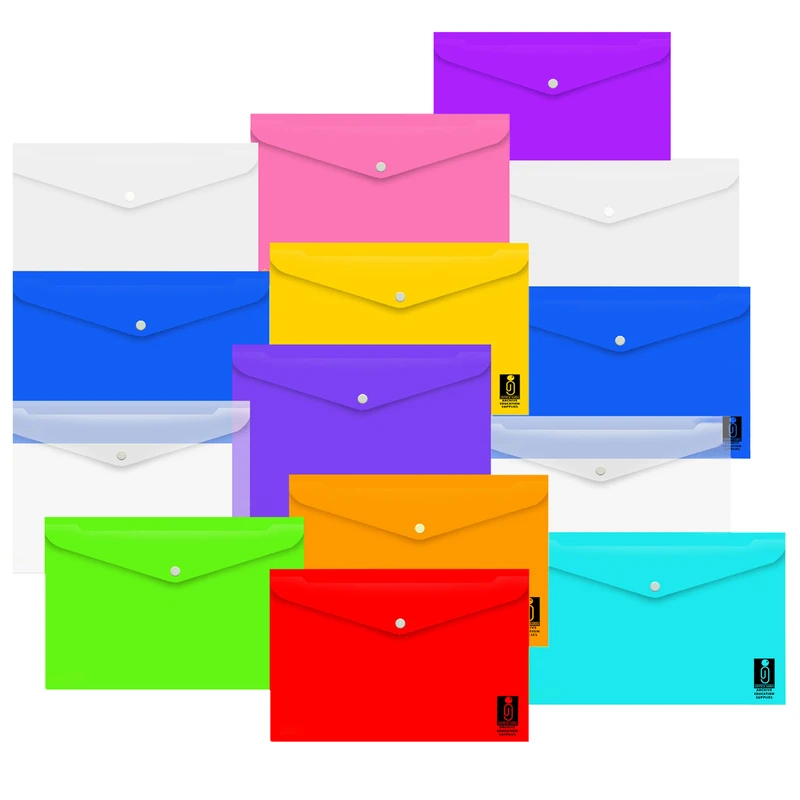 پوشه دکمه دار آفیس من مدل office folder کد ALFA 01 بسته 14 عددی