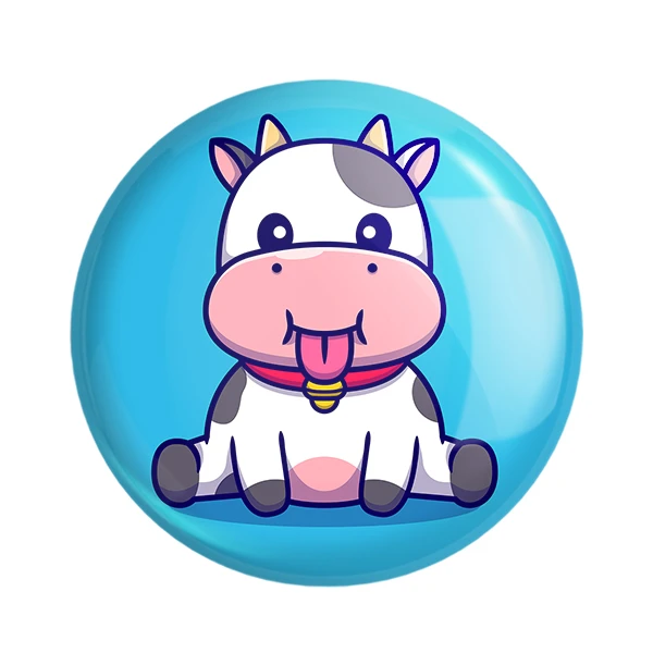 پیکسل خندالو طرح گاو کد 7028