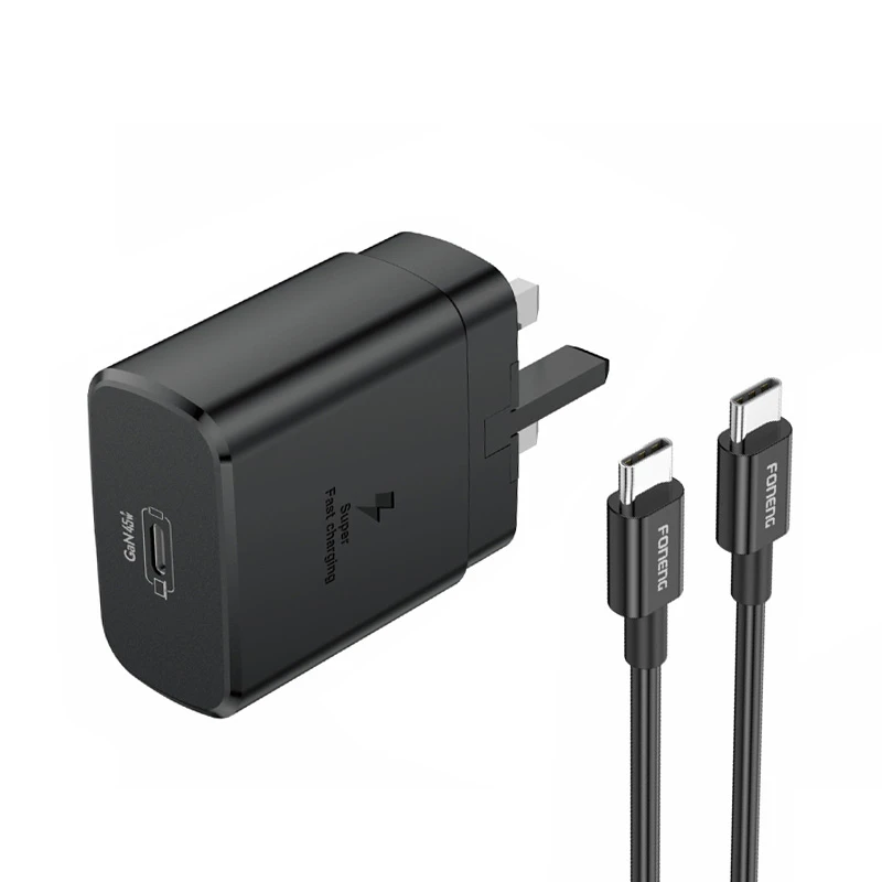 شارژر دیواری 45 وات  فوننگ مدل S24 ULTRA به همراه کابل تبدیل USB-C