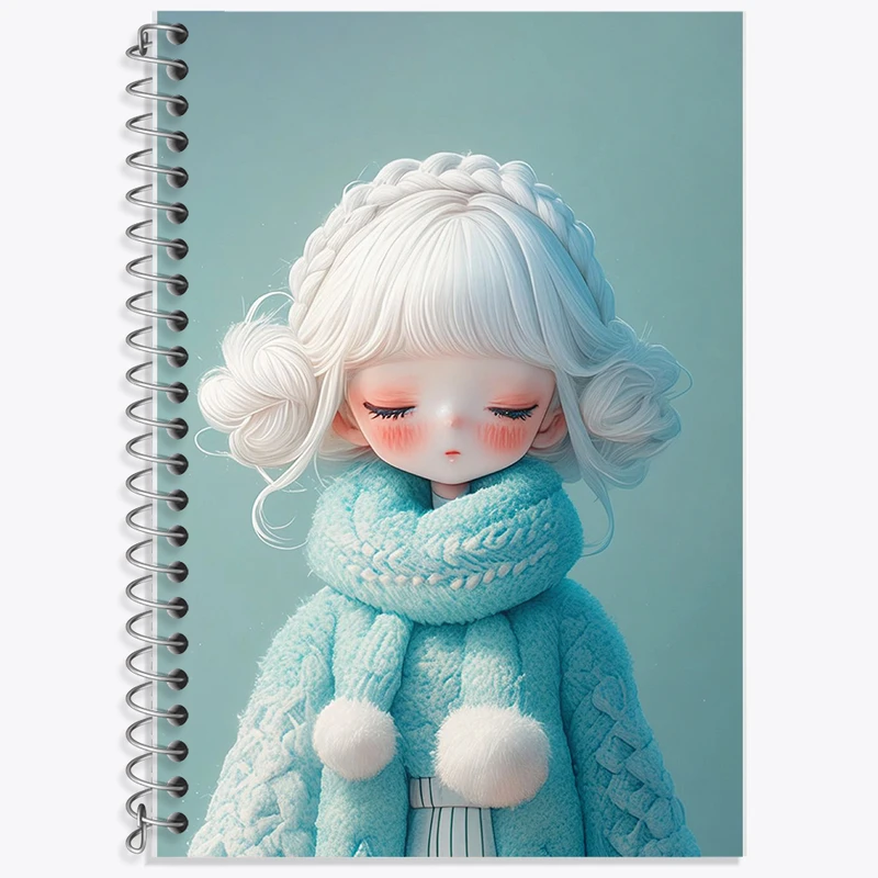 دفتر لغت 50 برگ خندالو طرح دخترانه کیوت کد F5792