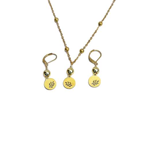 نیم ست طلا 18 عیار زنانه مدل n1