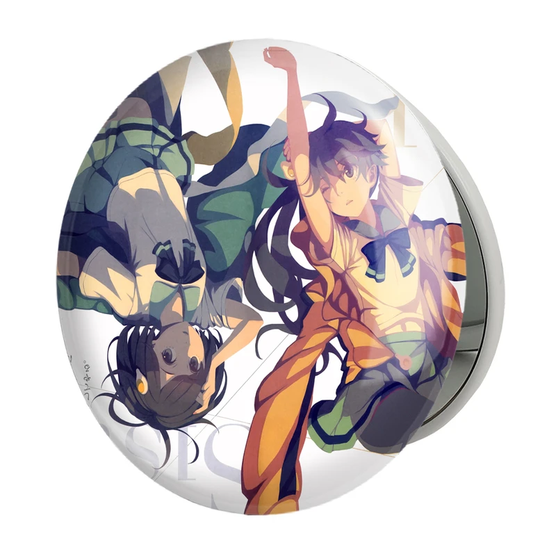 آینه جیبی خندالو طرح کارن اراراگی و سوکیشی انیمه مونوگاتاری مدل تاشو کد 16231 