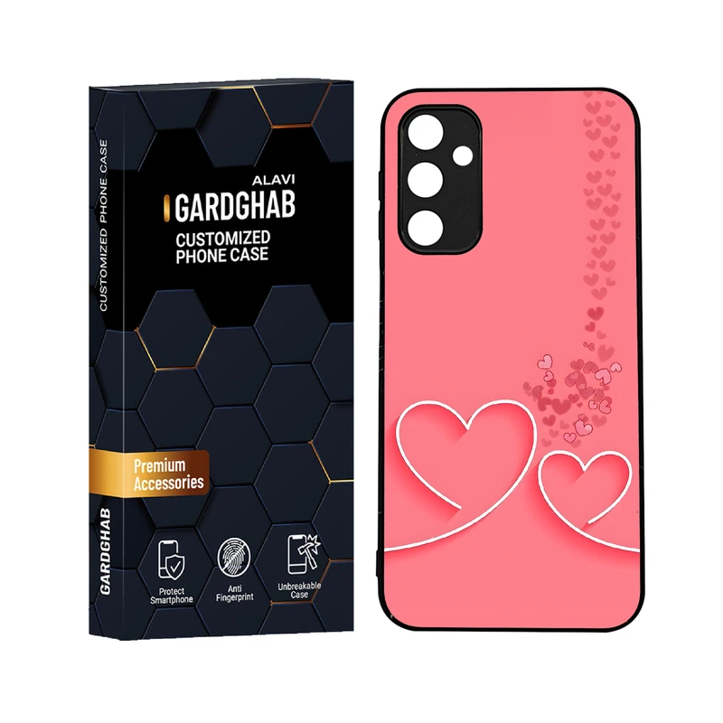 کاور گارد قاب علوی مدل دورژله ای عاشقانه مناسب برای گوشی موبایل سامسونگ Galaxy A24