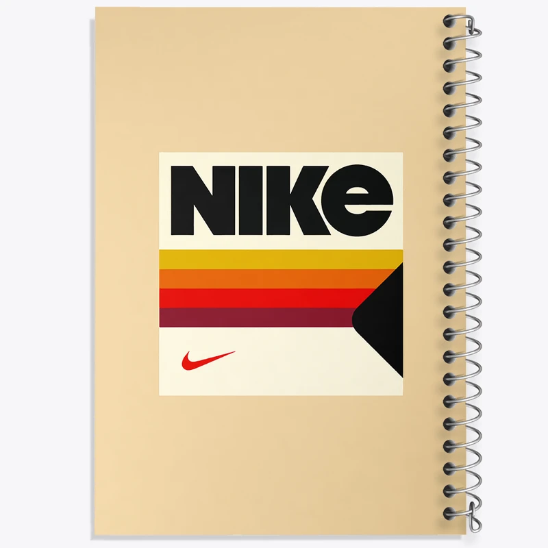 دفتر ژورنال نویسی 50 برگ خندالو مدل نقطه ای طرح نایک (Nike) کد N5109