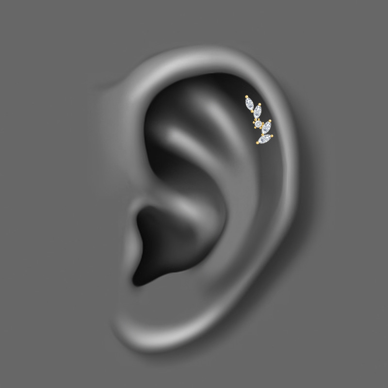 پیرسینگ گوش زنانه اقلیمه مدل HS187