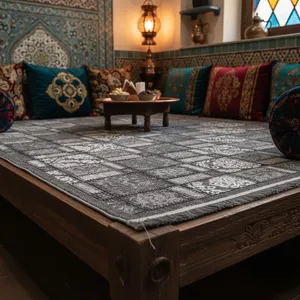 گلیم ماشینی جزیره طرح آرش مدل TO-6