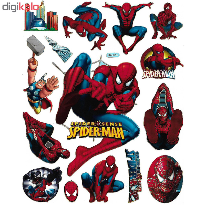 استیکر کودک طرح مرد عنکبوتی مدل spider man -h 640