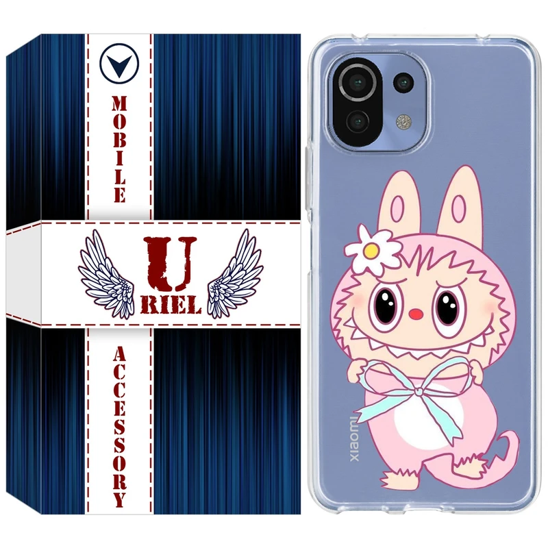 کاور یوریل مدل Clear کد 146 طرح لبوبو Labubu مناسب برای گوشی موبایل شیائومی Mi 11 Lite / 11 Lite 5G NE