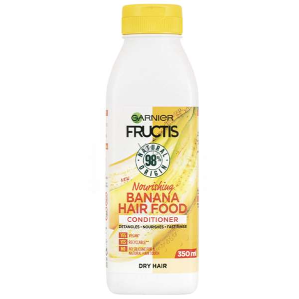 نرم کننده مو گارنیه مدل FRUCTIS nourishing BANANA HAIR FOOD حجم 350میلی لیتر