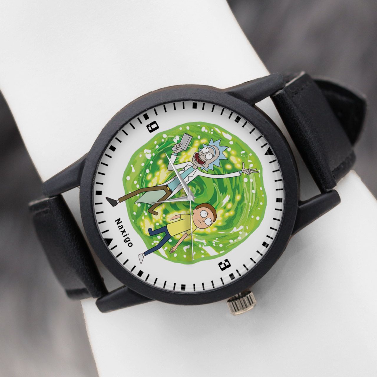 ساعت مچی عقربه ای ناکسیگو طرح Rick and Morty کد LF4239 -  - 5