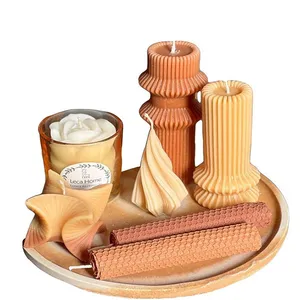 شمع دست ساز مدل تزئینی بسته 7 عددی