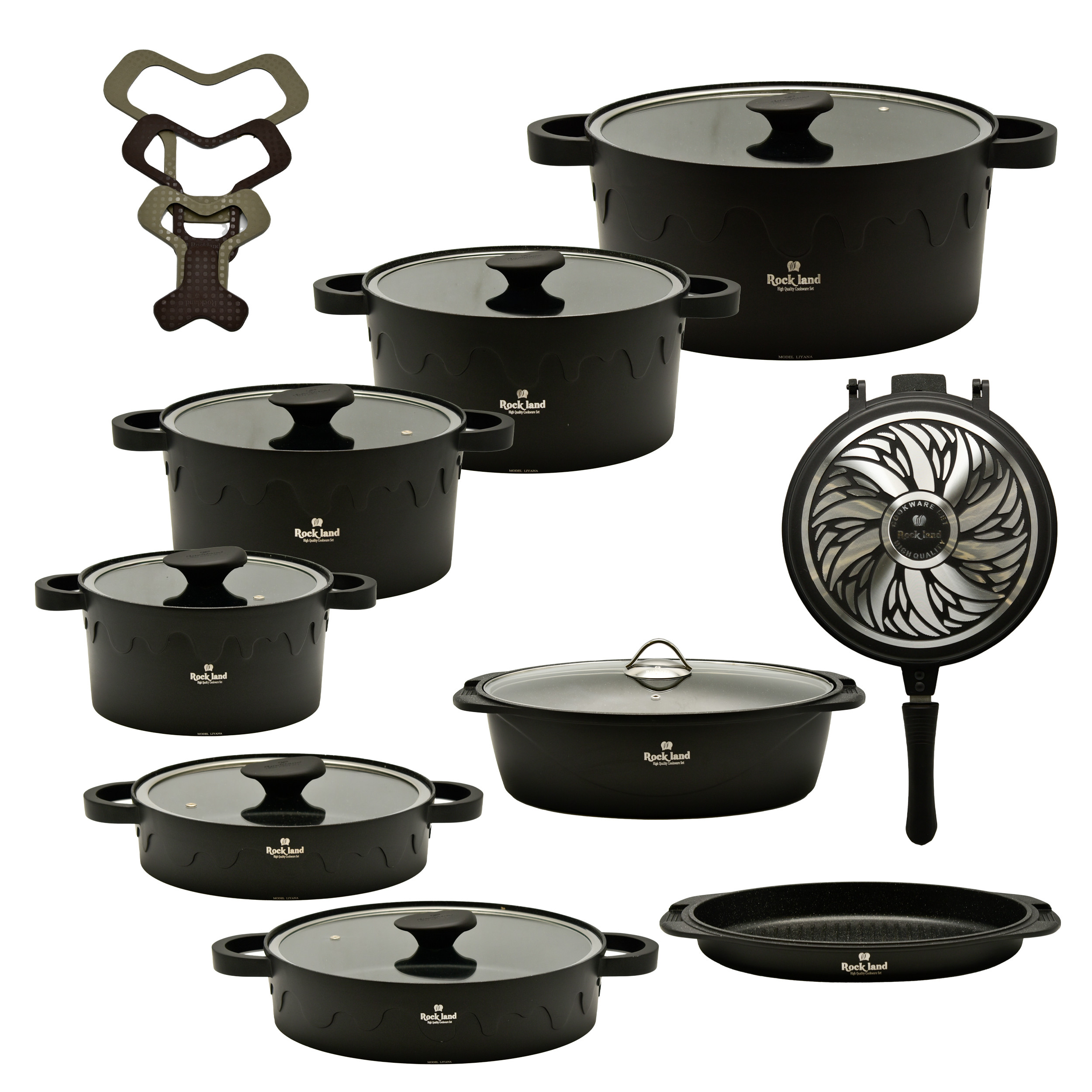 سرویس پخت و پز 21 پارچه راکلند کد 800106