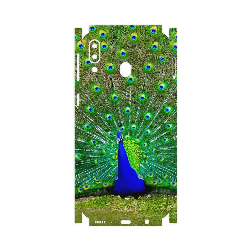 برچسب پوششی ماهوت مدل Peacock-FullSkin مناسب برای گوشی موبایل سامسونگ Galaxy M20