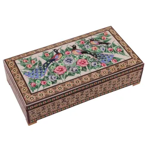 جعبه جواهرات خاتم کاری گالری گوهران مدل 602