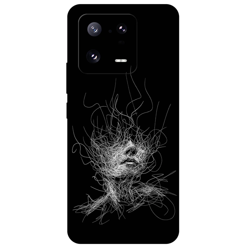 کاور مگافون طرح اسکچ صورت مدل 7423 مناسب برای گوشی موبایل شیائومی 13 Pro