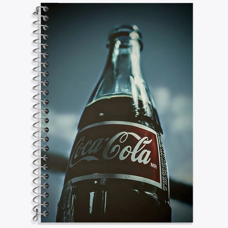 دفتر زبان 50 برگ خندالو مدل دو خط طرح نوشابه کوکاکولا کد F2898