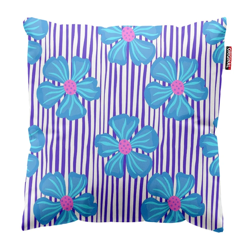  کوسن پاد آفرین طرح گل کد 2508 سایز 30*30 سانتی متر