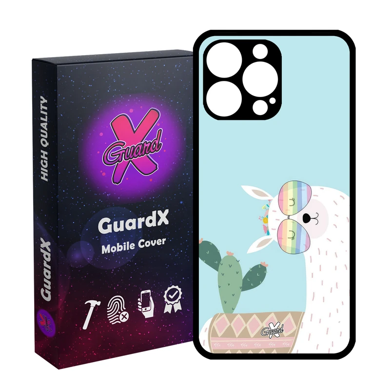 کاور گارد ایکس طرح لاما مدل Glass10644 مناسب برای گوشی موبایل اپل iPhone 14 Pro Max