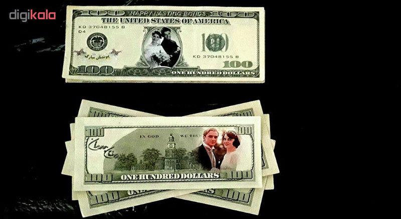 اسکناس طرح دلار بسته 100 عددی