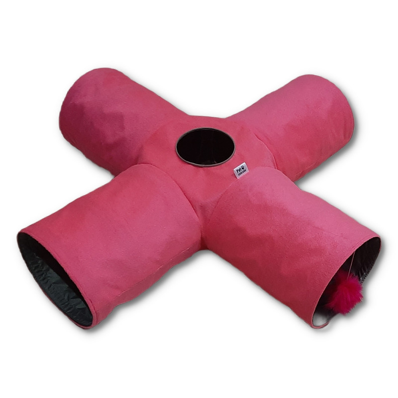 اسباب بازی گربه آدریاناپت مدل تونل چهار شاخه حفره دار