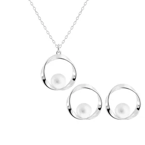 نیم ست نقره زنانه اقلیمه مدل NN445