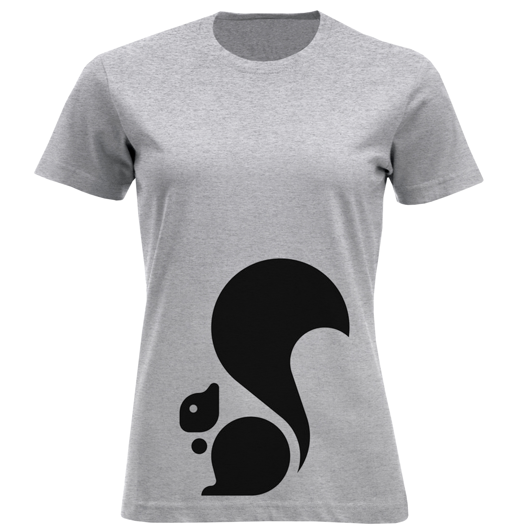 تی شرت آستین کوتاه زنانه مدل سنجاب D957