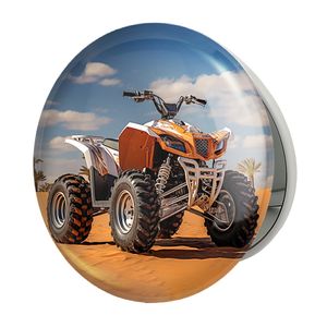 آینه جیبی خندالو طرح موتور چهار چرخ مدل تاشو کد 37086