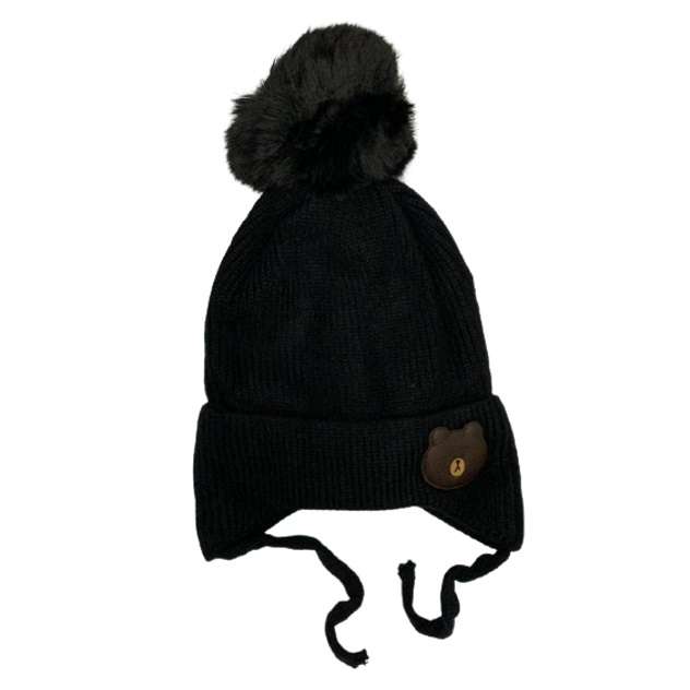 کلاه بافتنی بچگانه مدل تدی کد 1042