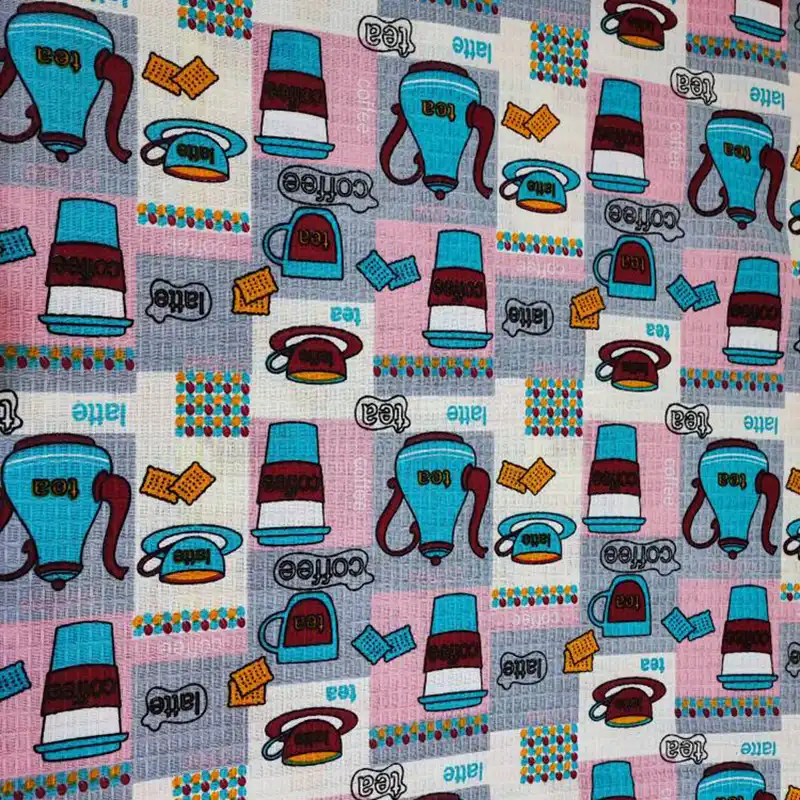 پارچه آشپزخانه طرح قهوه