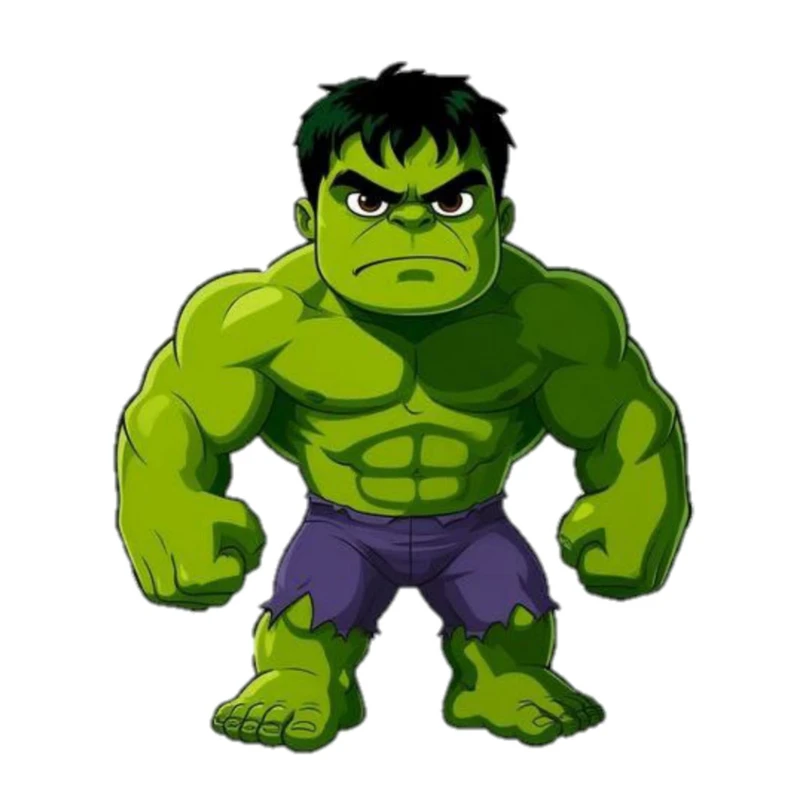 استیکر پارچه و لباس پاد آفرین مدل کارتونی هالک بامزه جذاب کد 1655