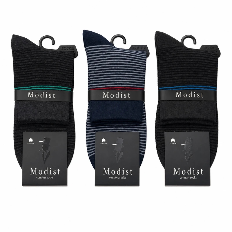 جوراب مردانه مدیست مدل MM2709701 مجموعه 3 عددی