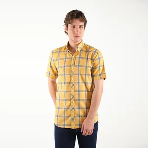 پیراهن آستین کوتاه یقه برگردان مردانه پاتن جامه مدل 04MR8091 