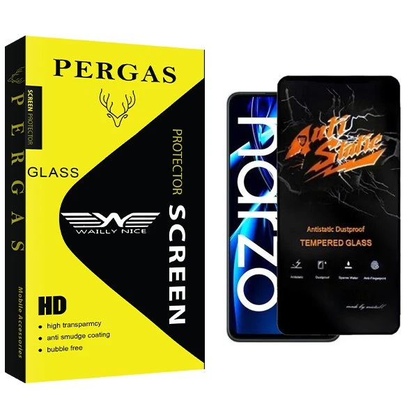 محافظ صفحه نمایش وایلی نایس مدل Pergas Antistatic مناسب برای گوشی موبایل ریلمی Narzo N55
