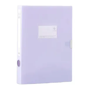 پوشه دکمه‌دار مدل File Case macaron سایز A4