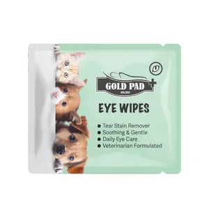 پد مرطوب حیوانات خانگی گلدپد مدل ساشه ای مناسب چشم بسته ۱۰۰ عددی