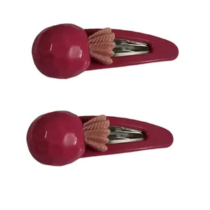 گیره مو دخترانه مدل اناناس بسته 2 عددی