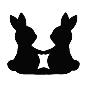 برچسب لپ تاپ پویا مارکت طرح خرگوش کد 881
