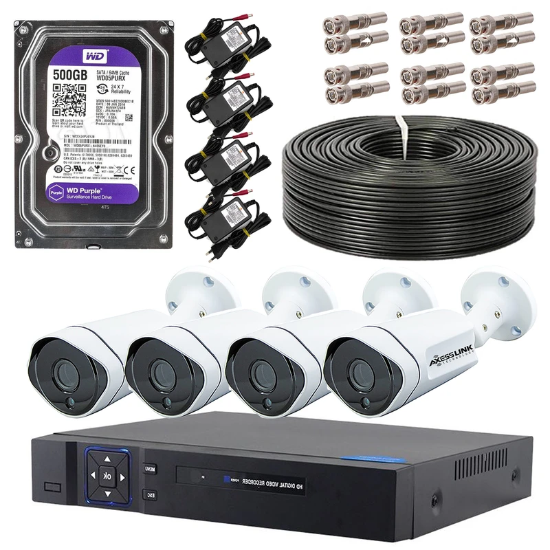 سیستم امنیتی مدل AHD KIT 004 - AXESSLINK