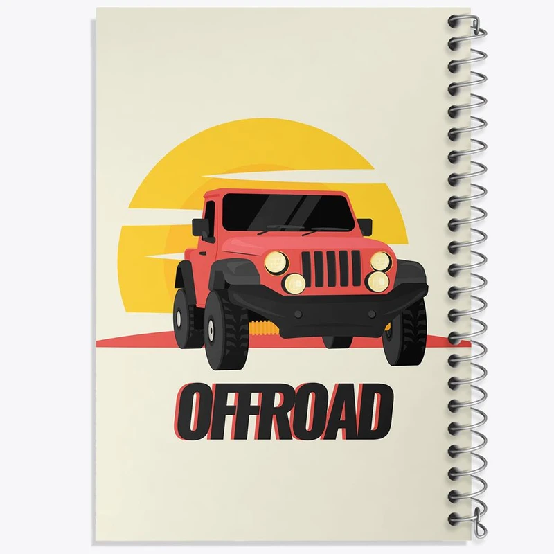 دفتر مشق 50 برگ خندالو مدل آفرود Off Road کد 26299