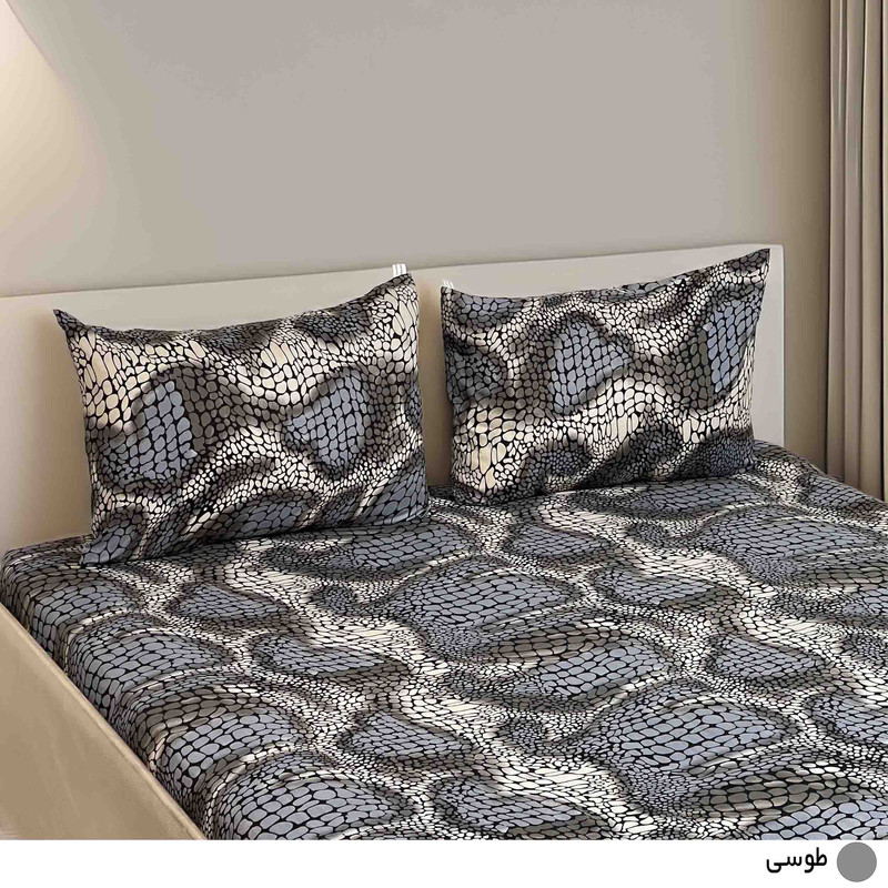 سرویس ملحفه دو نفره 3 تکه مانیکاهوم مدل شنتیا پلاس