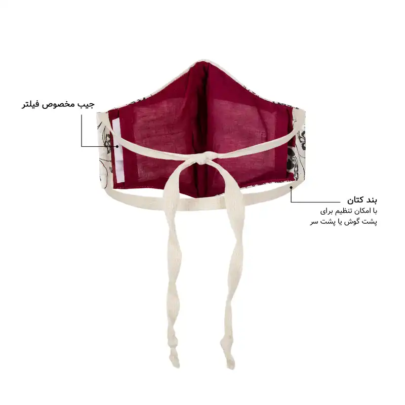 ماسک پارچه ای گدار مدل بوستان