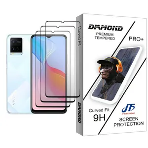 JF Diamond Glass3 Ceramics Screen Protector For  Y21 Pack Of 3