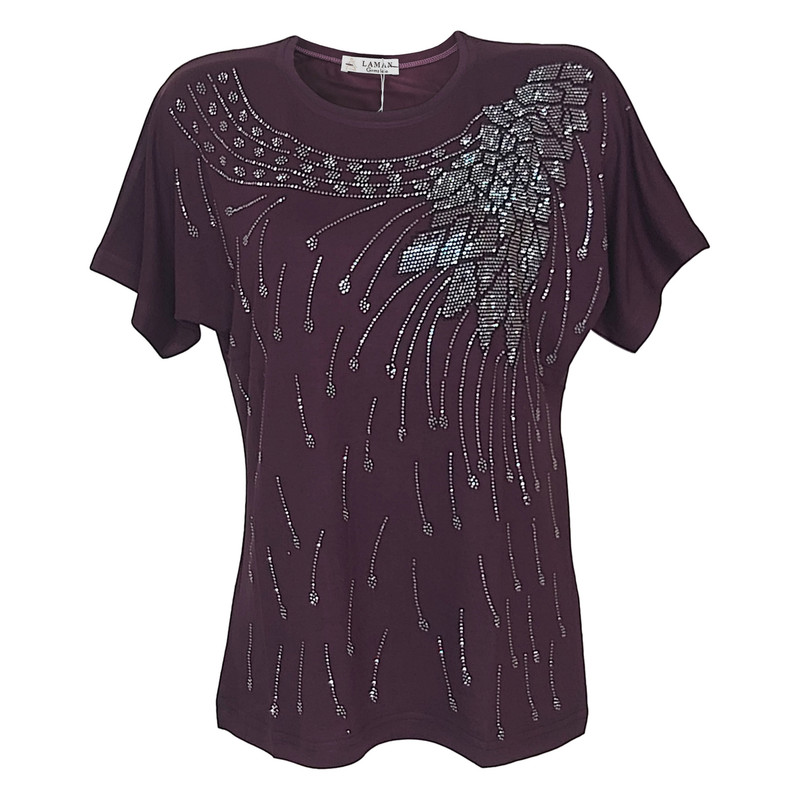 بلوز آستین کوتاه زنانه مدل 6468