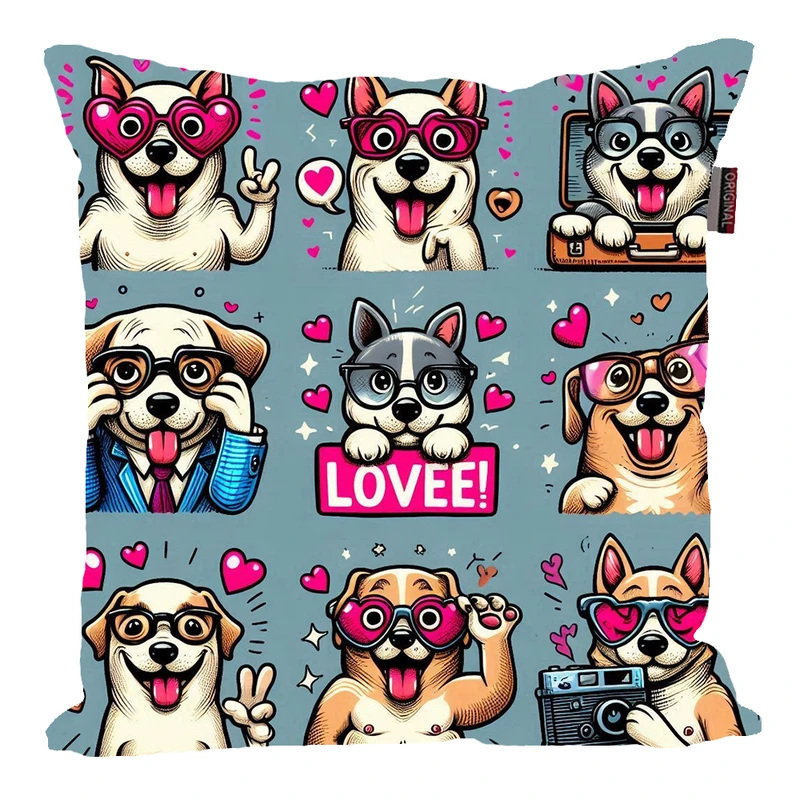 کوسن پاد آفرین مدل عروسکی طرح سگ کد PK40550