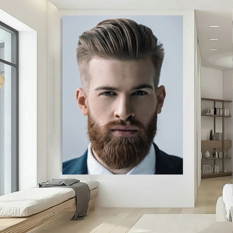 تابلو بوم طرح آرایشگاه مردانه کد BK1741