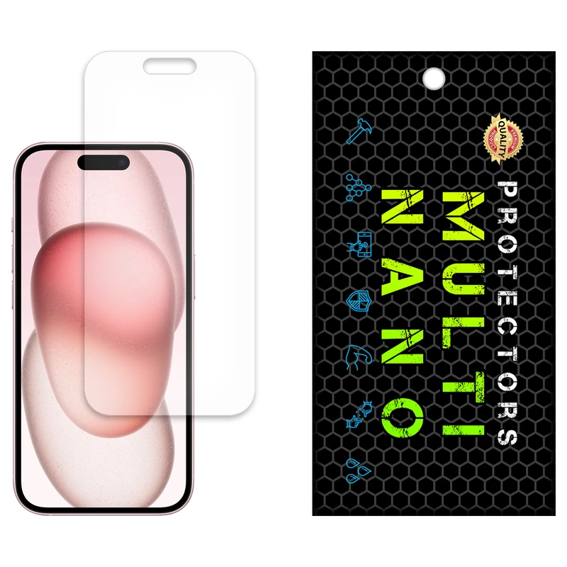 محافظ صفحه نمایش مات مولتی نانو مدل X-S1M مناسب برای گوشی موبایل اپل iPhone 15