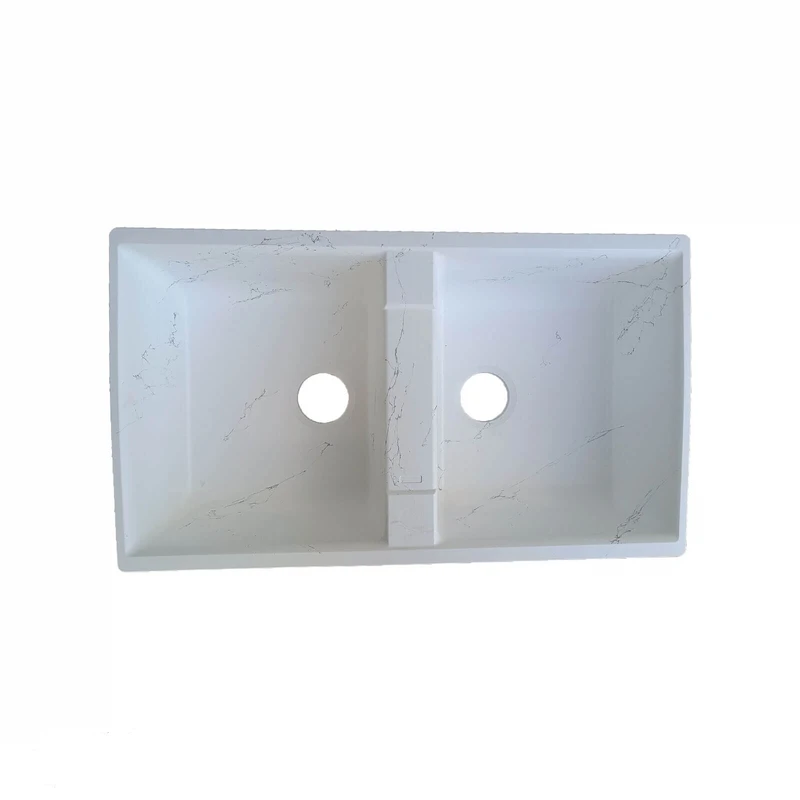 سینک ظرفشویی گرانیت توکار دو لگنه مدل SGWT2V