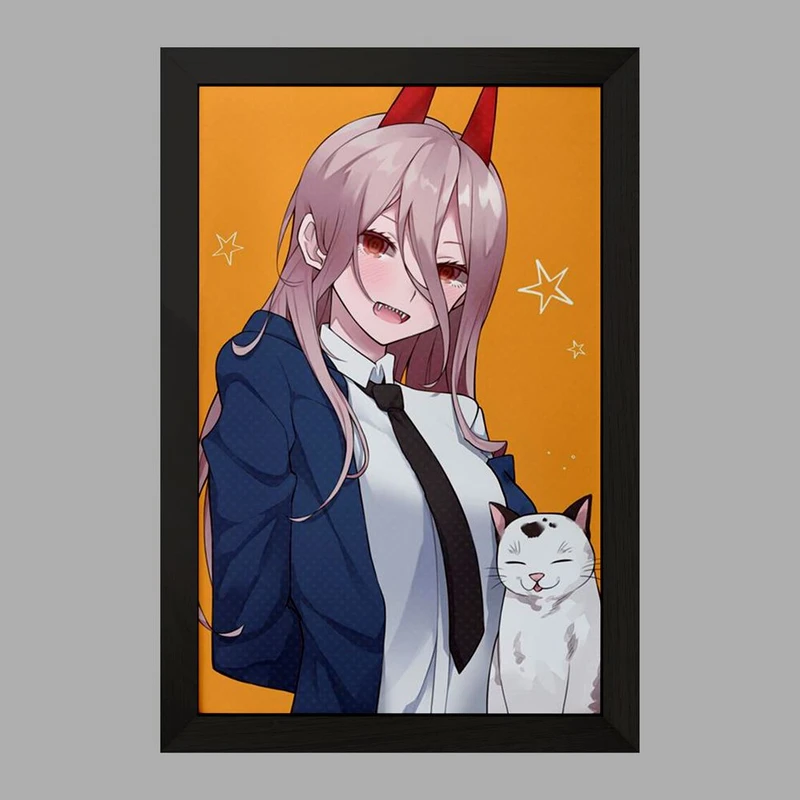 تابلو خندالو مدل پاور انیمه مرد اره ای Chainsaw Man  کد 23216