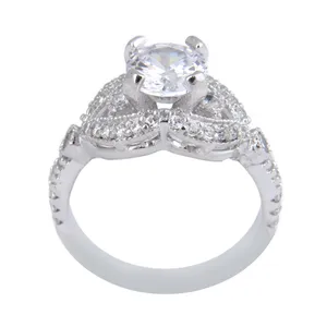 انگشتر نقره زنانه بازرگانی میلادی مدل سنگ کوارتز کد AWR_1097